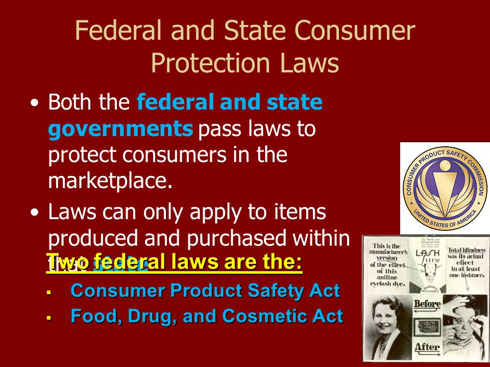 How does the law protect consumer
